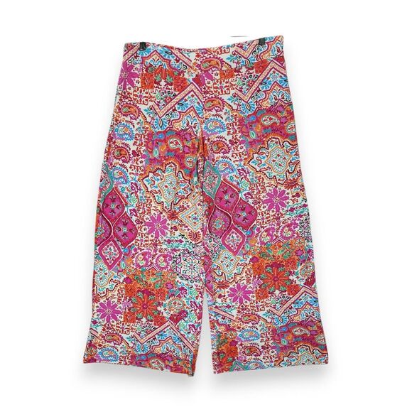 Lauren Ralph Lauren Women's Multicolor Palazzo Pants Wide‎ Leg Size Large - Picture 1 of 4